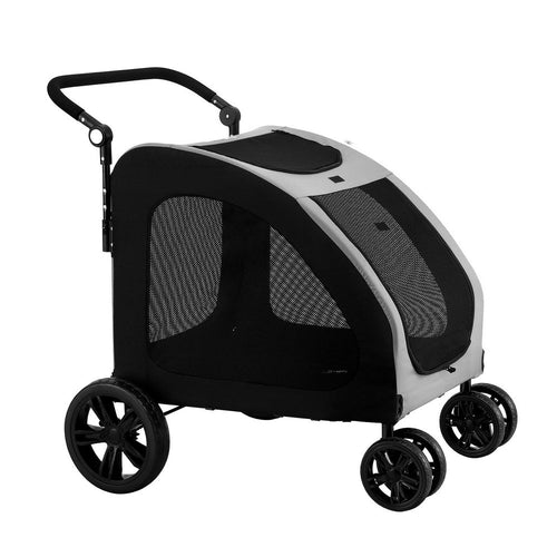 i.Pet Pet Stroller Dog Pram Large Carrier Cat Travel Foldable Strollers 4 Wheels Trolley-1